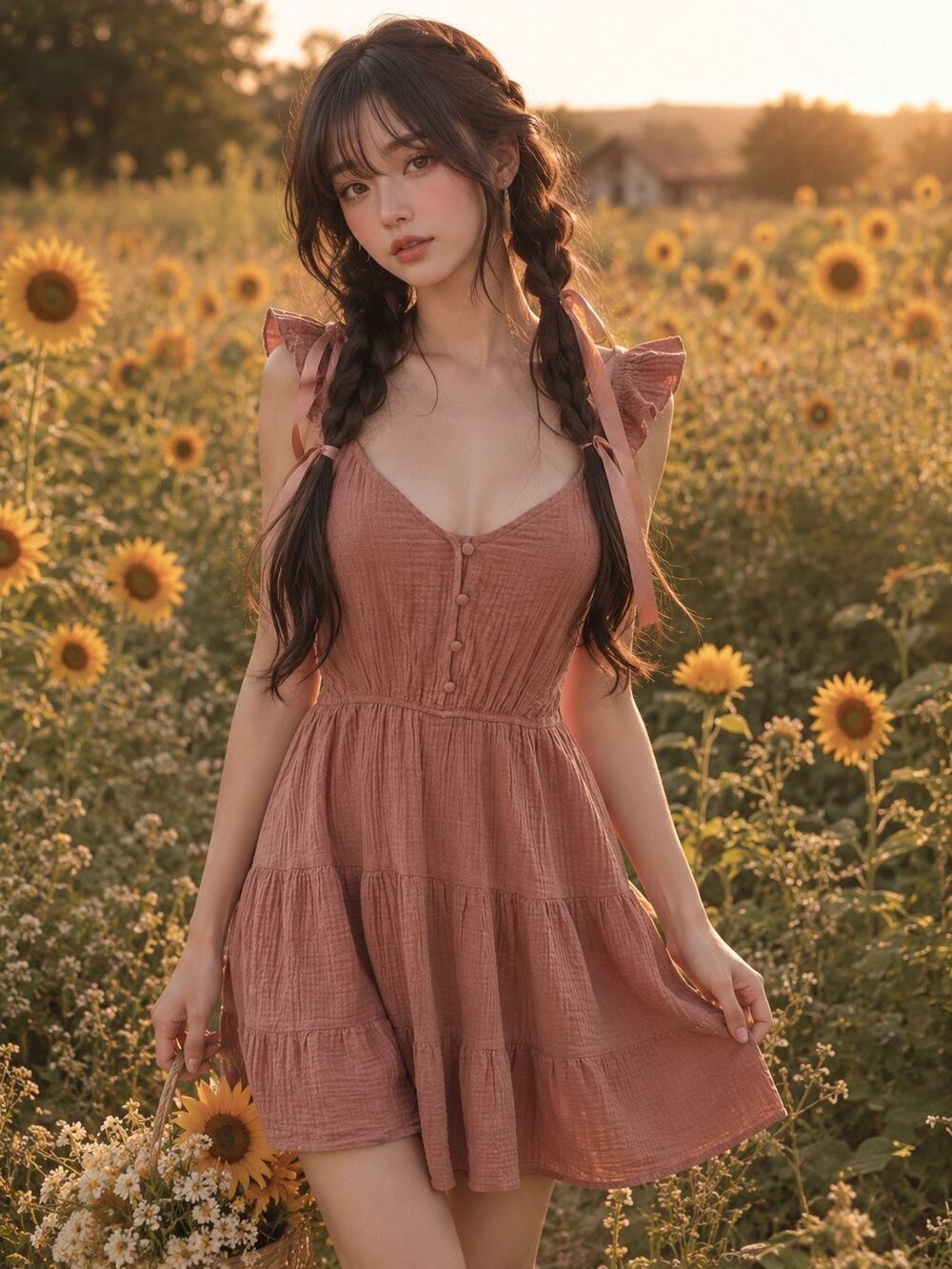 Chasing Sunlit Wanderings & Cottage Daydreams heirloom Muslin minimalist dress